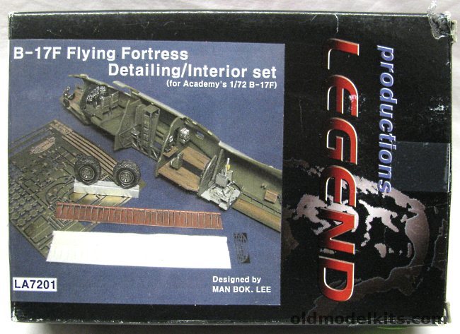 Legend 1/72 B-17F Flying Fortress Interior Detail Set - 1/72 For Academy Kit, LA7201 plastic model kit